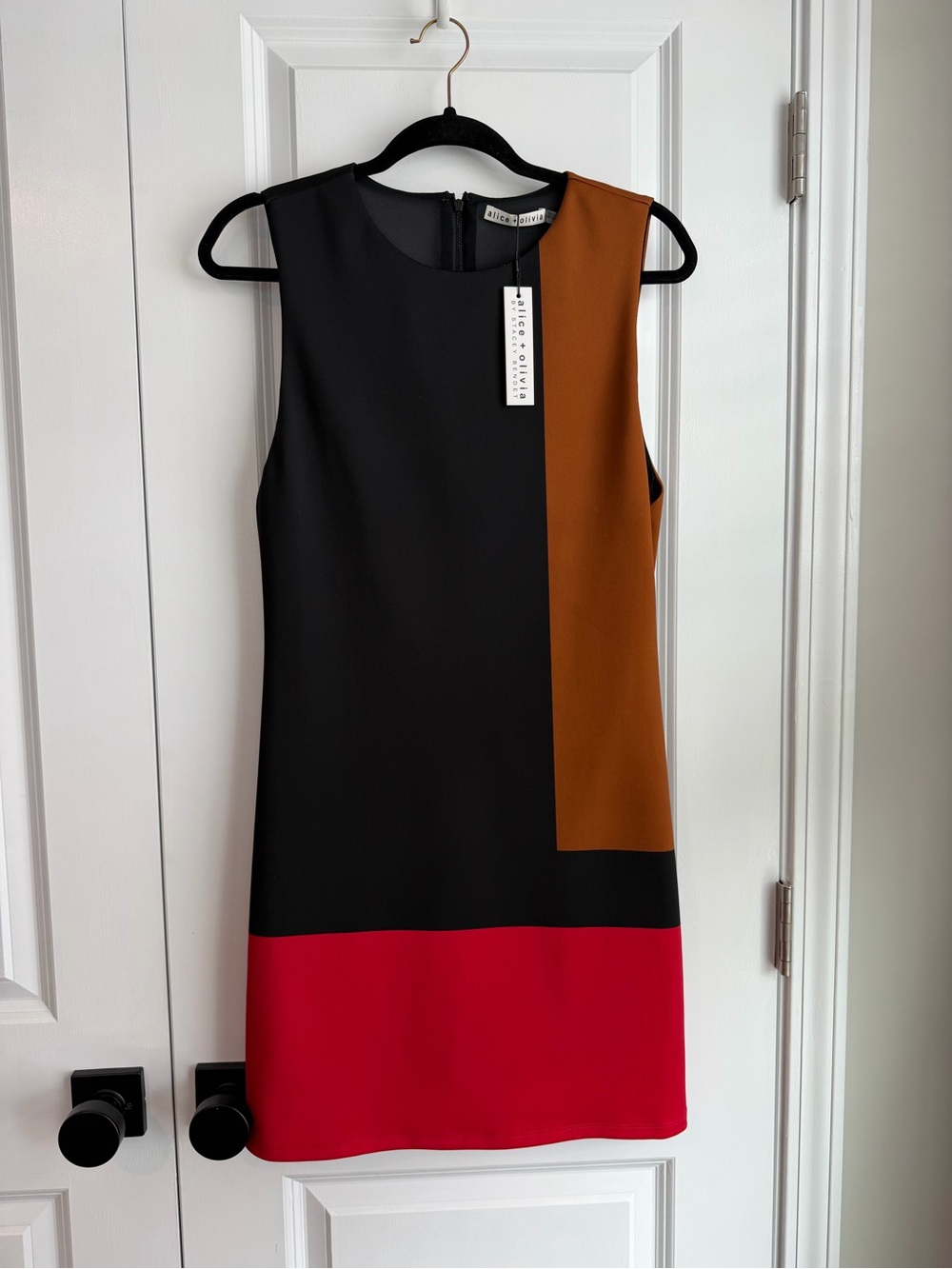 Alice + Olivia Women’s Wynell Mini Dress Multi Colorblock NWT Size 10